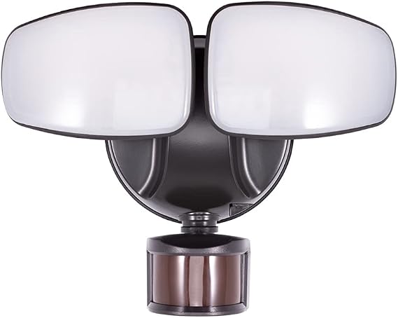 Euri Lighting ESFL-35W110, Integrated Outdoor CCT Tunable (3K/4K/5K) Security Light with Adjustable Motion Sensor, 35W, 3000LM, Wet Rated, ETL Certified,