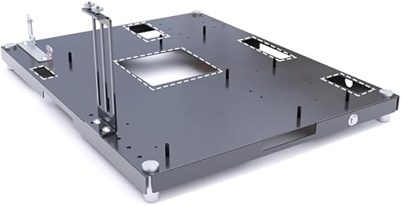 DIY Open Frame PC Test Bench - Acrylic Gaming Computer Case Support ATX/M-ATX/ITX Motherboard Black