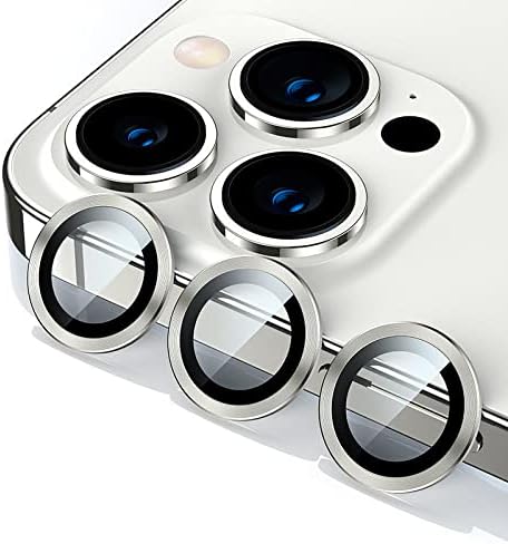 [3 Pack] Loirtlluy Camera Lens Protctor Designed for iPhone 13 Pro Max 6.7 inch & iPhone 13 Pro 6.1 inch, [Keeps Original Picture Quality] Aluminum Alloy Edge with Premium HD Tempered Glass Cover,