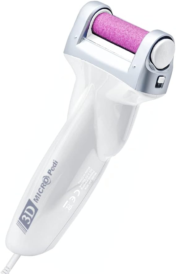 Emjoi Micro-Pedi 3D POWER Callus Remover with Xtreme Coarse Soft & Flexible Roller (Most Powerful & Corded)