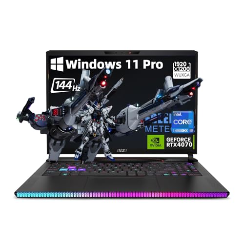 MSI Raider GE68HX Gaming Laptop - 16 FHD IPS 144Hz Display, Intel 24-Core i9-14900HX, GeForce RTX 4070, Wi-Fi 7, Backlit KB, wWin 11 Pro, 64GB DDR5 RAM | 1TB SSD