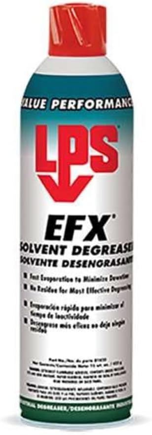 LPS Efx Solvent Degreaser, 15 Oz Aerosol Can, Liquid, Colorless 01820-1 Each