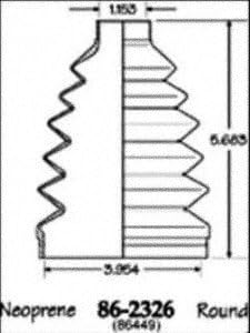 Empi 86-2326D CV Boot Kit