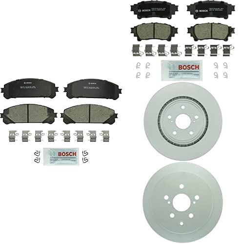 Bosch QuietCast Front & Rear Brake Bundle BC1324, BC1391, 50011479, 50011501