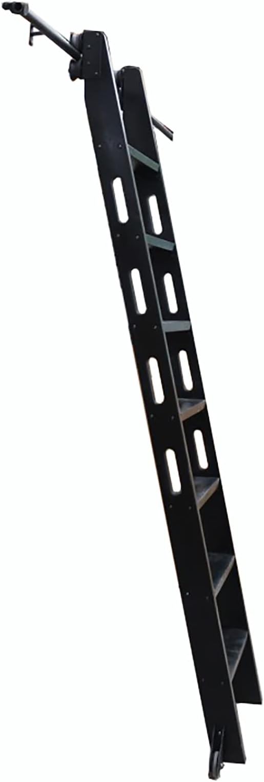 Rolling Library Ladder Heavy Duty Slide Rails Hardware Kit | Sliding Ladder Rail Track Kit | Rolling Ladders for Bookshelf Warehouse, Mobile Ladder Track Kit (Without Ladder)