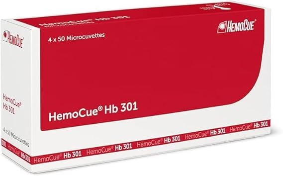 Hemoglobin Microcuvettes 200 Strips by Hemocue HB 301 Analyzer