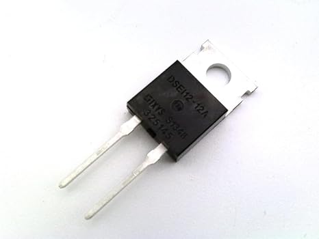 Dsei12-12a 1.2kv, 11a, Diode, Fast, To-220ac; Repetitive Peak Reverse Voltage:1.2kv; Average Forward Current:11a; Diode Configuration:single; Forward Voltage Max:2.6v; Reverse Recovery Time:70ns;