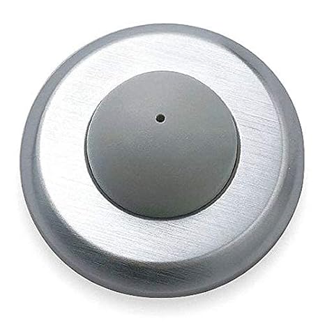 Door Stop, Wall Mount, Satin Chrome (3 Pieces)