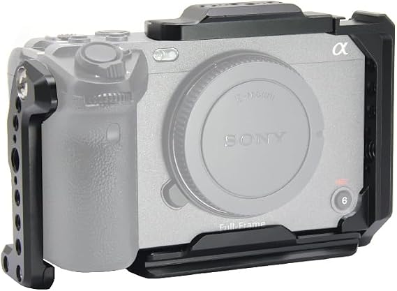 SIUTATDSH Camera Cage for Sony FX30 FX3 Camera Dedicated Cage Ultra Expandable Built-in Cold Shoe Mount with Arca Plate