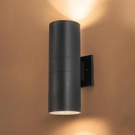 LightInTheBox Outdoor Porch Light Modern Patio Light Up Down Cylinder Wall Sconce Waterproof for Porch Patio Front Door