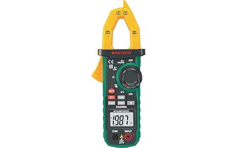 MGL MASTECH MS2009A MS2009C Digital Clamp Meter Current Pliers Voltage Circuit Tester Pincers Multimeter Homeheld Professional Electrical Tool(MS2009A)