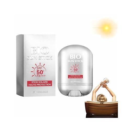 Bio Sun Stick Pro, Bio Sun Stick Spf50, Peptide 9 Bio Sun Stick Spf50, Portable UV Protection Sunscreen Stick, with Peptide Complex, Beach Defense Water-Resistant SPF 50 1 PCS