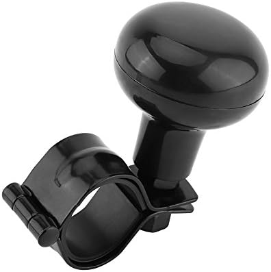 KIMISS Steering Wheel Spinner Knob, Universal for Cars & Trucks, Heavy Duty Grip Handle, Non-Slip Black Ball Design, Easy Control Driving Aid