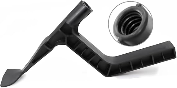 Roof Gutter Cleaning Tool, Gutter Cleaning Spoon and Scoop, Gutter Tool with Unique Shaped Hook to Pull Debris Under Gutter Hangers and Clean Behind Skylights and Other Roof Structures