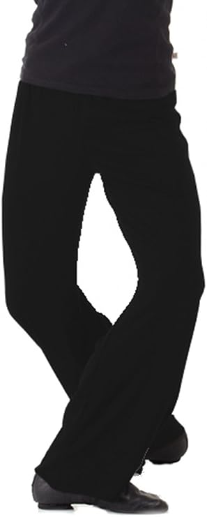 B Dancewear Boys Jazz Pants for Dance Slim Fit Medium Black Youth Child and Kid Sizes