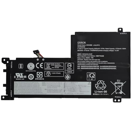 L19L3PF2 57Wh Battery Replacement for Lenovo Ideapad 5-15IIL05 5-15ARE05 5-15ITL05 5-15ARE05 5 15IAL7 5 15ABA7 Series L19M3PF6 L19C3PF5 L19M4PF1 L19L4PF1 L19C4PF1 L19D3PF3 L19C3PF4 11.55V