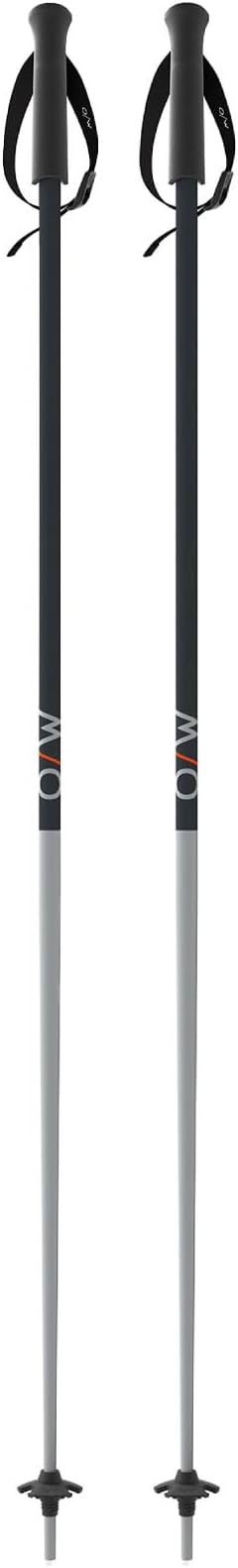 Fischer ONE Way Unisex GT 18 Alpine Skis Poles - Durable Lightweight Aluminum Easy-to-Use Outdoor Winter Sports Downhill Ski Poles with Ergonomic Grip & Adjustable Strap - Pair