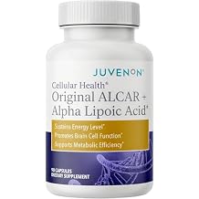 Juvenon Cellular Health | Heart, Brain Supplement with Acetyl L-Carnitine and Biotin - Supports NAD+ Function, Energy Production, Mood, Revitalized Metabolism, Mental Focus & Clarity (60 Tablets)