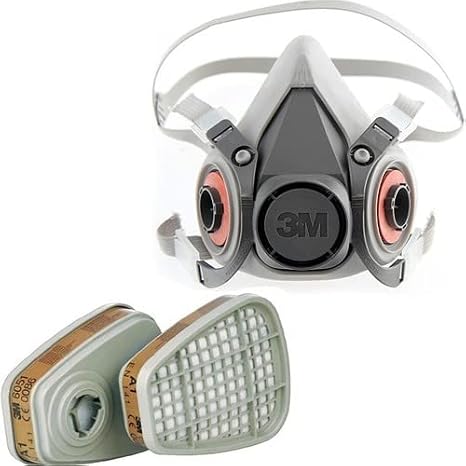 3m 6200 Full Set Gas Mask (medium Size)