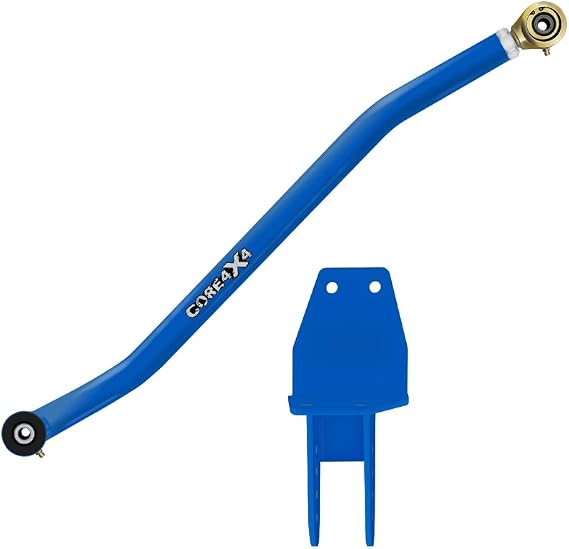 CORE 4X4 - Camp Series Front Heavy-Duty Adjustable Track Bar - Compatible with Jeep Cherokee XJ 86-01 - Jeep Comanche MJ 86-92 (Blue)