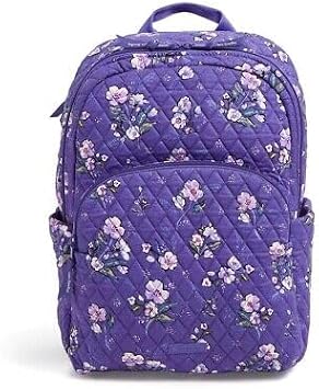 Vera Bradley Essential Large Backpack Wild Rose Purple