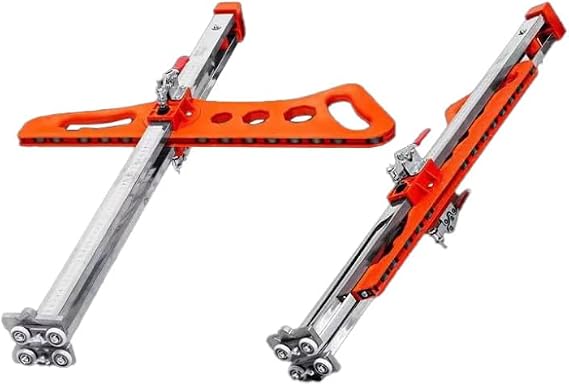 Upgraded Foldable Drywall Cutting Tool|Plasterboard Cutter|Gypsum Board Cutting|Hand Push Drywall Cutout|Safety Plasterboard Cutting Tool for Wall,Build,Decoration (Orange Dual Positioning 19 Wheels)