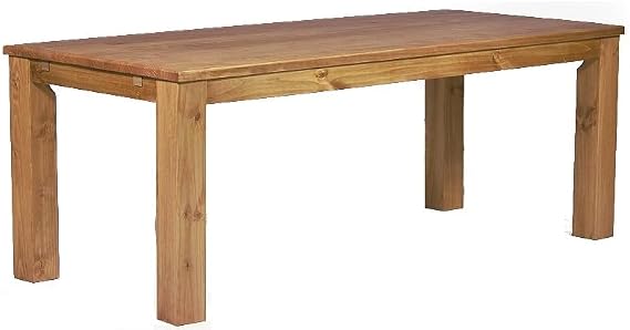 B.R.A.S.I.L.-Mobel TableChamp Dining Table Rio 78.7 x 39.4 Brazil Solid Wood Pine Oiled Farmhouse Extension Extendable Optional Comfort