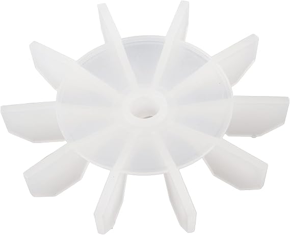 Air Compressor Fan Blade Quiet Cooling Replacement for Small Compressors Plastic Black 135mm OD 14mm D Shaft Hole Direct Motor Fan Blade 1 Pack