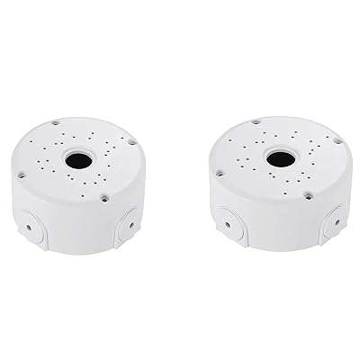 Universal Bullet Security Camera Junction Box Mount Bracket Plastic Rainproof Junction Box Mount Bracket for IP Camera Electric Enclosure, IndoorOutdoor Wall Cable Junction Base Boxes 2 Pack