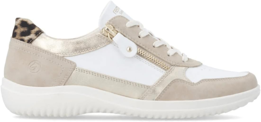 Rieker Women's D1E06-82 White Leopard
