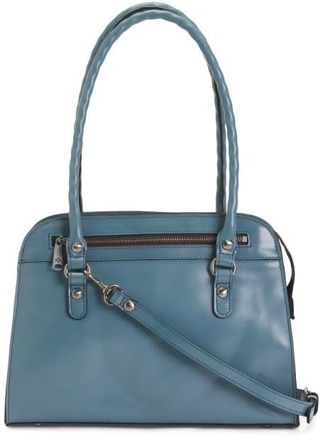 Patricia Nash Calvi Square Satchel (Safflower Blue)