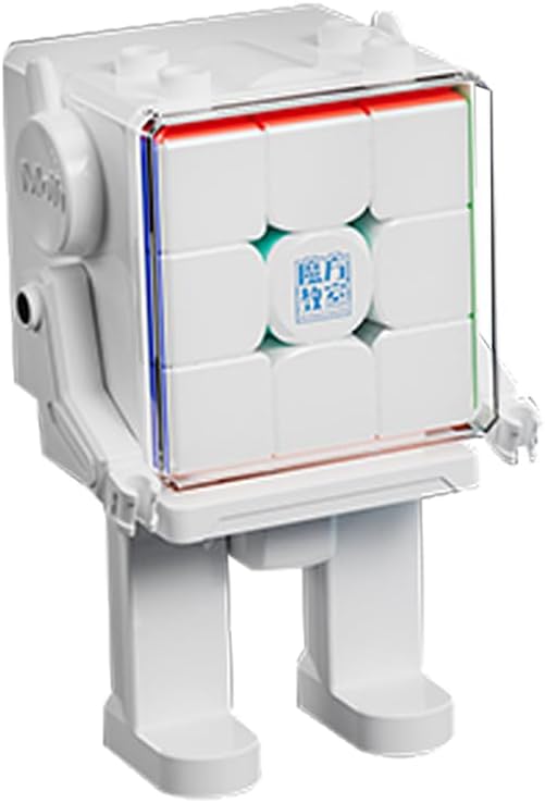 Moyu RS3M V5 2023 Ball Core UV Coated 3x3 Speed Cube Stickerless (Moyu RS3 M V5 MagLev+ Robot-Shape Display Box)