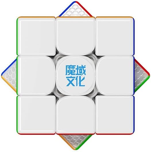 Moyu Super Weilong v2, Magnetic Cube Stickerless 3x3 Easy Turn & Smooth Faster & Professional(Magnetic UV Coated Version)