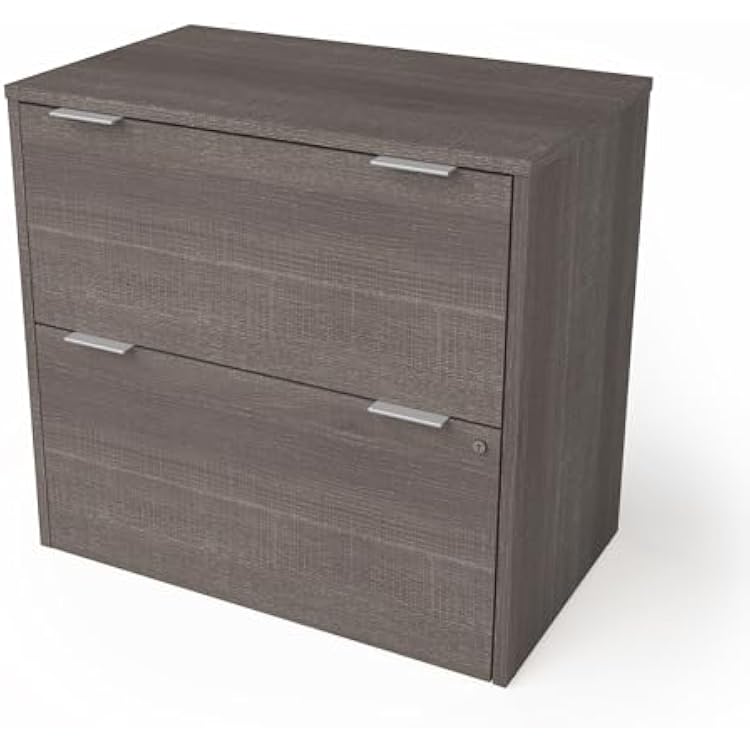 Bestar i3 Plus 31W Lateral File Cabinet in bark Grey