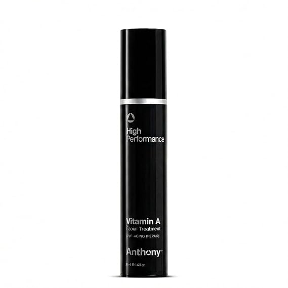 Anthony High Performance Vitamin A Treatment, Advanced Anti-Aging Face Cream with Shea Butter & Squalane, Anti-Wrinkle Moisturizer for Youthful Skin, Safe for Sensitive Skin, 1.6 Fl Oz