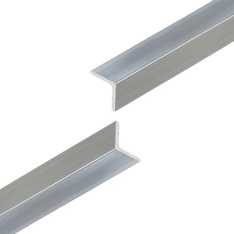 Aluminium Corner Trim - Aluminium Angle Edge Trim - Natural Silver Finish - 12mm x 12mm x 2 Metre length
