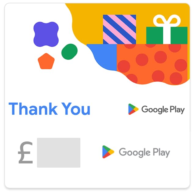 Google Play gift code - give the gift of games, apps and more Email Delivery - UK Customers Only