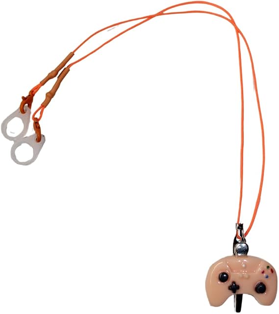 Hearing Aid or Cochlear Implant Retention Clip Loss Prevention | Hearing Protection Accessories for Kids with Cochlear Implants or Hearing Aids (Orange Video Game Controller)