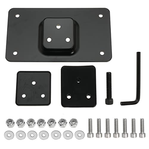 3-Hole Laydown License Plate Mount Bracket for Harley Big Twins Softail Dyna Sportster XL 1973-Up