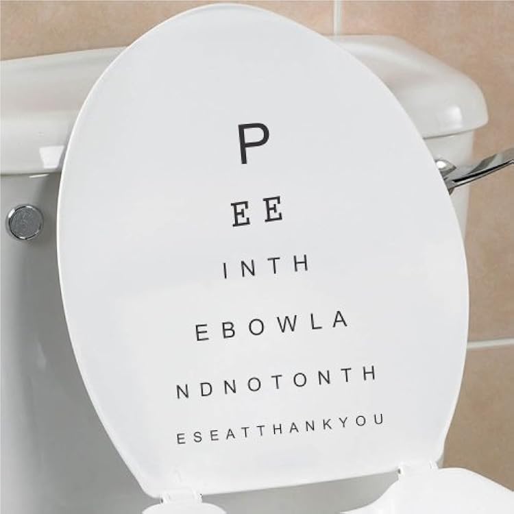 Pee in The Bowl and Not on The Seat Thank You Vinyl Wall Art Decal Sticker