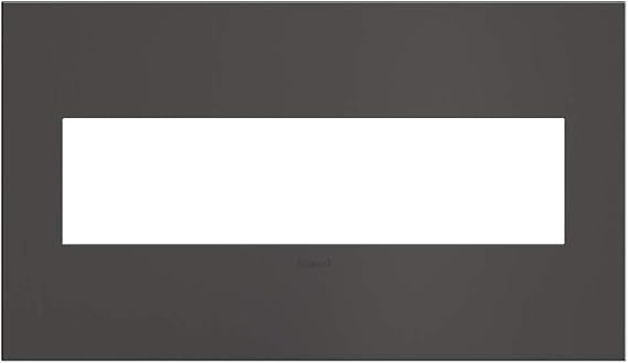 Legrand adorne Brushed Black Nickel, 4-Gang Wall Plate, AWC4GBBN4