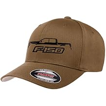 2015-20 Ford F150 Pickup Truck Outline Design Athletic Baseball Fitted Hat Cap