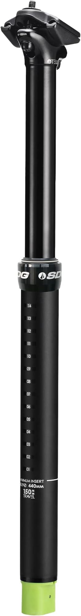 SDG Components Tellis Mountain Bike Dropper Seatpost w/ Left Hand Under Bar Remote