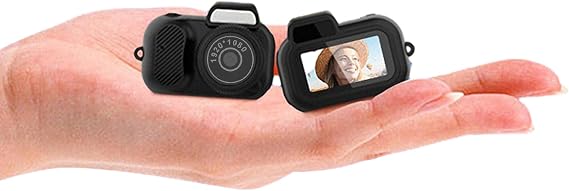 Y3000 Miniature Webcam - 1080P for Lawyers and Journalists - Integrated Camera with 0.96 Inch Display Screen