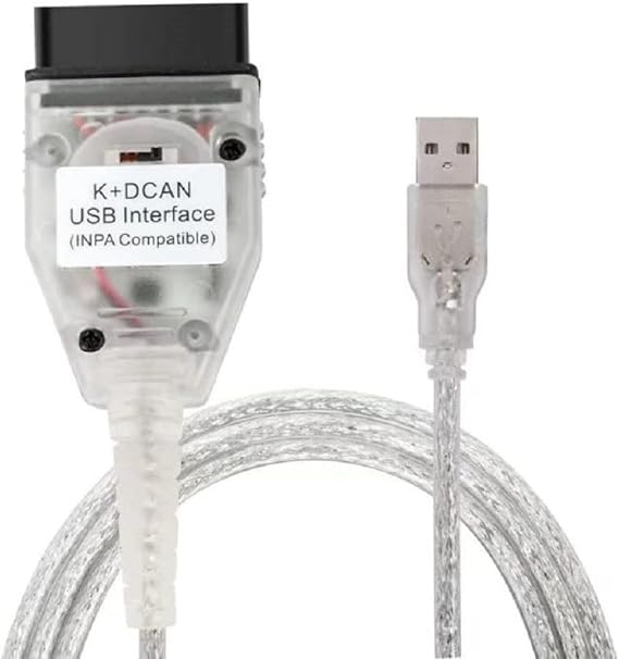 OBD K+CAN Cable with Switch FT232RL K+D CAN for BMW E-Series Coding