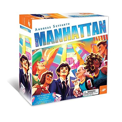 FoxMind Games: Manhattan, New Edition, Reprint of a Timeless Classic, Family Award Winning Board Game, 2 to 4 Players, for Ages 8 and up