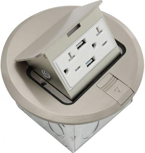 FLBPU-DU-R-SS Round Pop-up Floor Box