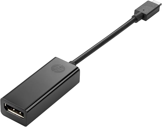 HP - External Video Adapter - DisplayPort - USB-C - Black