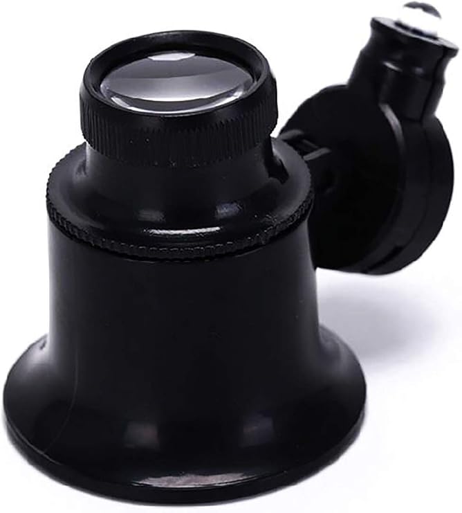 Microcase Saatçi Tamirci Göz Büyüteci 20X Işıklı Siyah - AL2450
