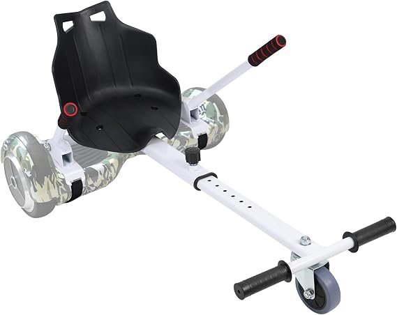 Hoverboard Seat Attachment, Hoverboard Go Kart for Kids and Adults, Adjustable Go Kart Frame & Seat, Hoverboard Seat Compatible with 6.5-10 Hoverboards